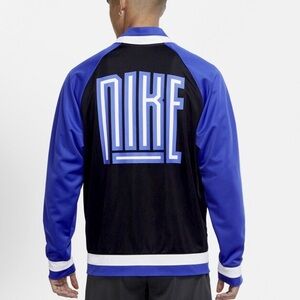 ✨ Nike Dri-FIT Blue & Black Zip Track Jacket | Athletic Training Jacket ✨